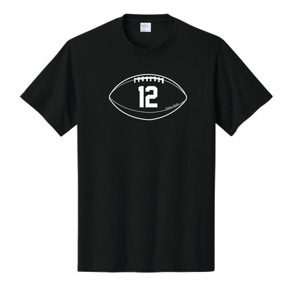 Gridiron Greats T-Shirt, White Print - TFC