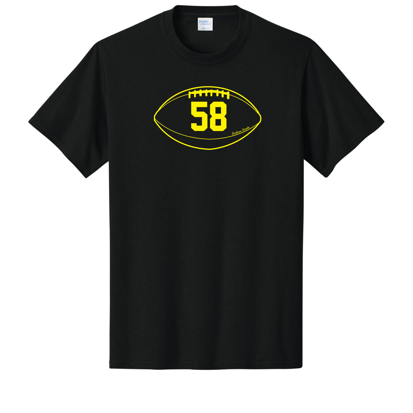Gridiron Greats T-Shirt, Gold Print - TFC