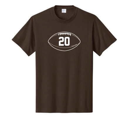 Gridiron Greats T-Shirt, White Print - TFC