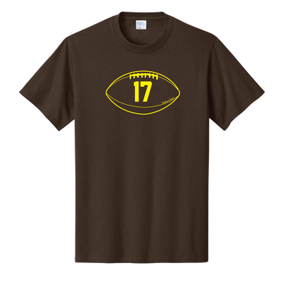 Gridiron Greats T-Shirt, Gold Print - TFC
