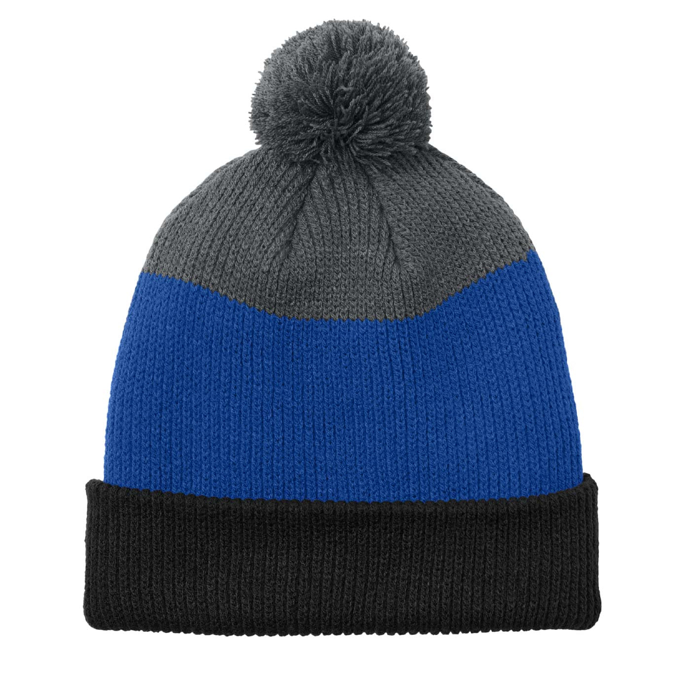 Cozy Striped Pom Beanie