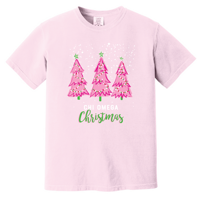 Christmas Tree Short Sleeve Tee, Comfort Colors