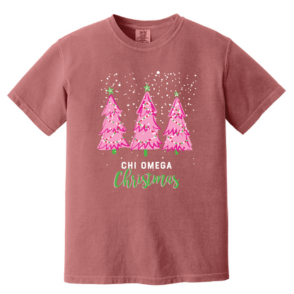 Christmas Tree Short Sleeve Tee, Comfort Colors