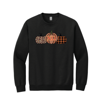 Chi Omega, Pumpkin and Greek Letters - Sorority