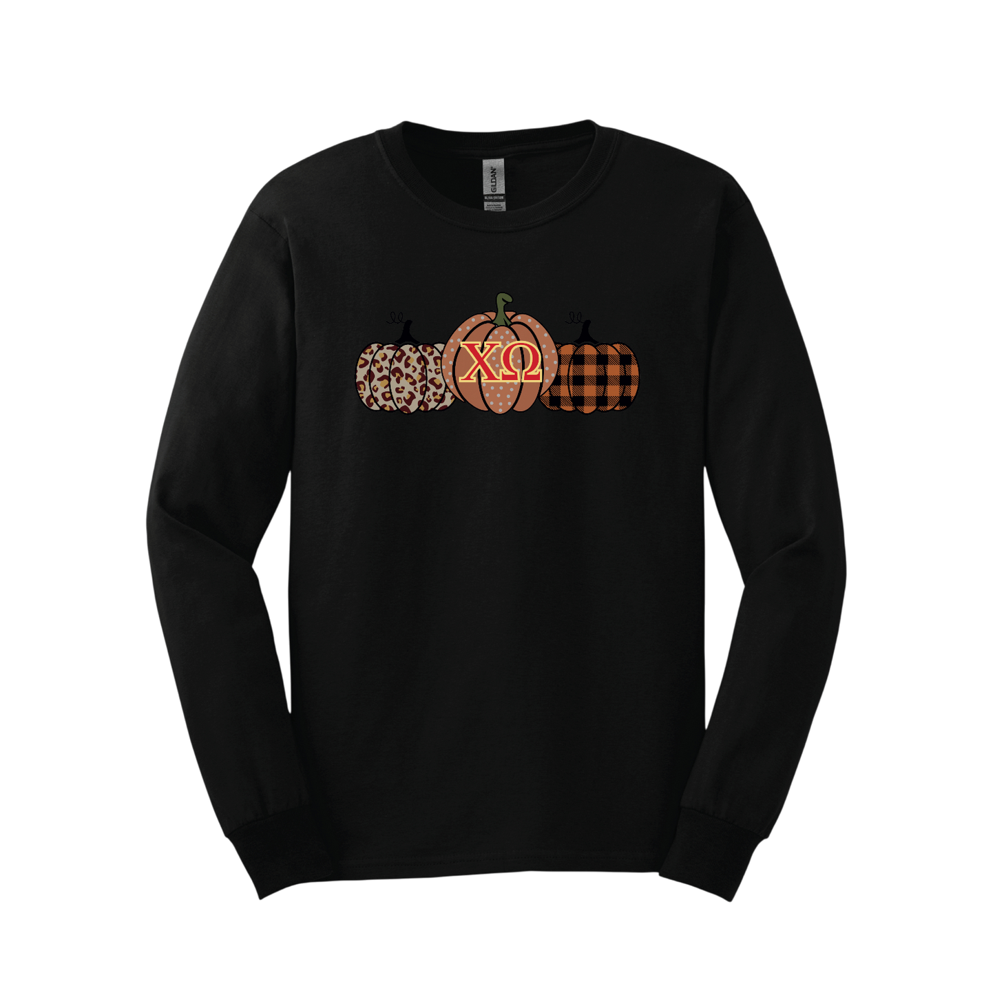 Chi Omega, Pumpkin and Greek Letters - Sorority