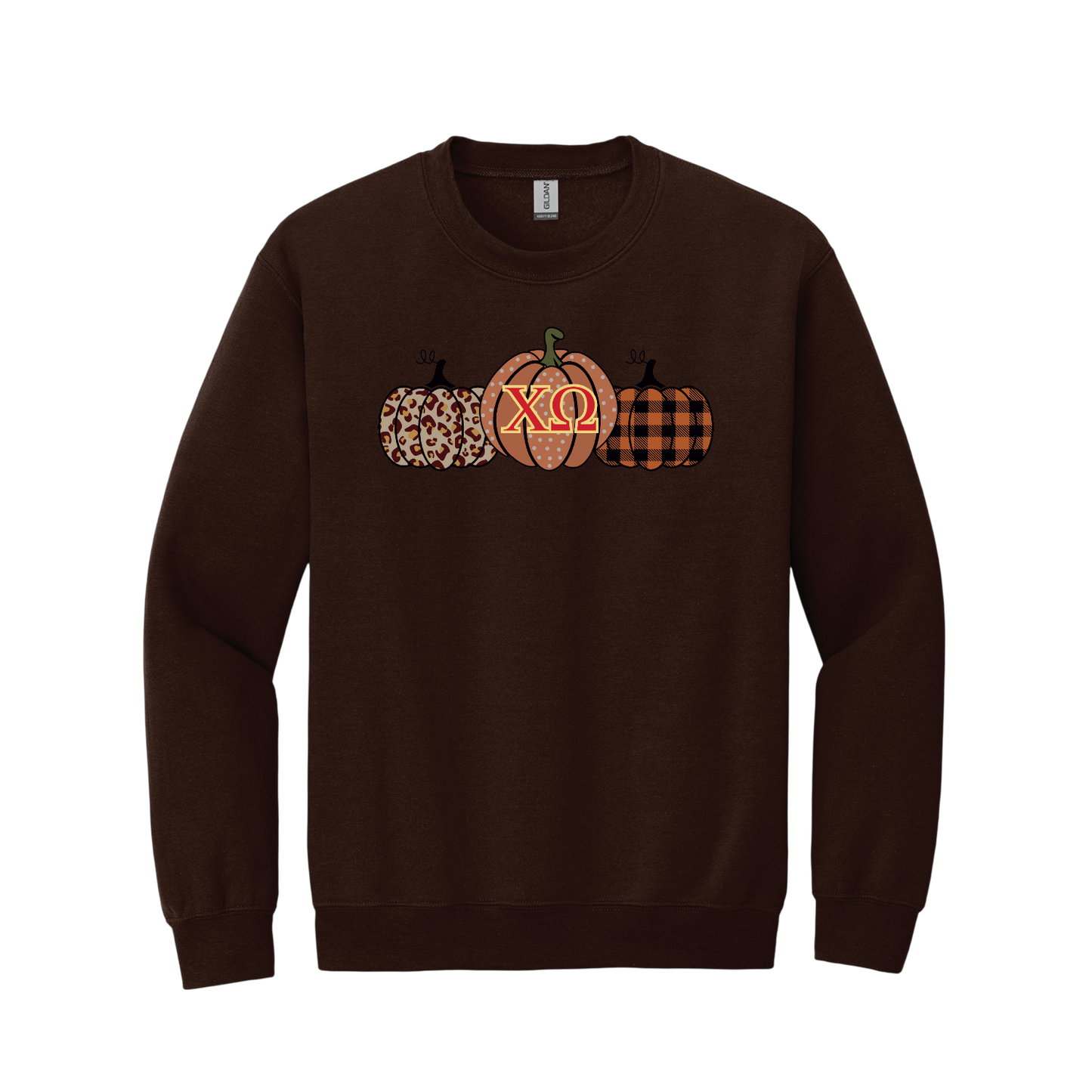 Chi Omega, Pumpkin and Greek Letters - Sorority