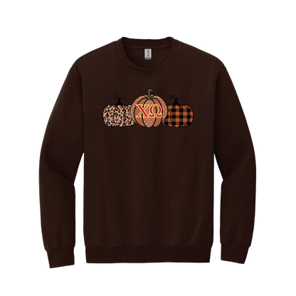 Chi Omega, Pumpkin and Greek Letters - Sorority