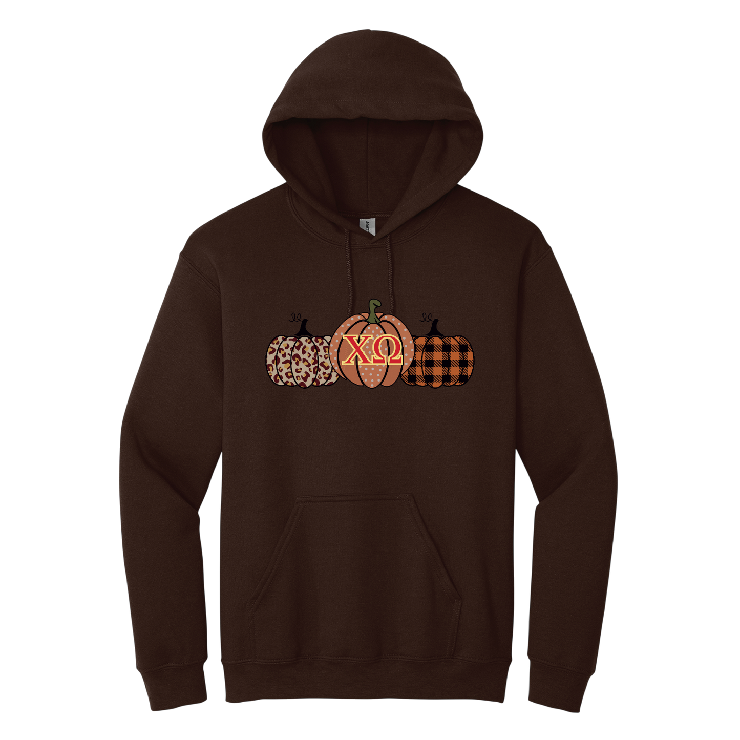 Chi Omega, Pumpkin and Greek Letters - Sorority