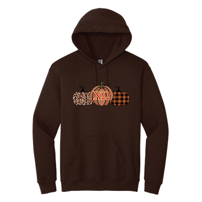 Chi Omega, Pumpkin and Greek Letters - Sorority