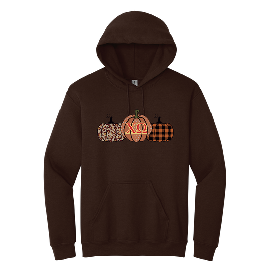 Chi Omega, Pumpkin and Greek Letters - Sorority