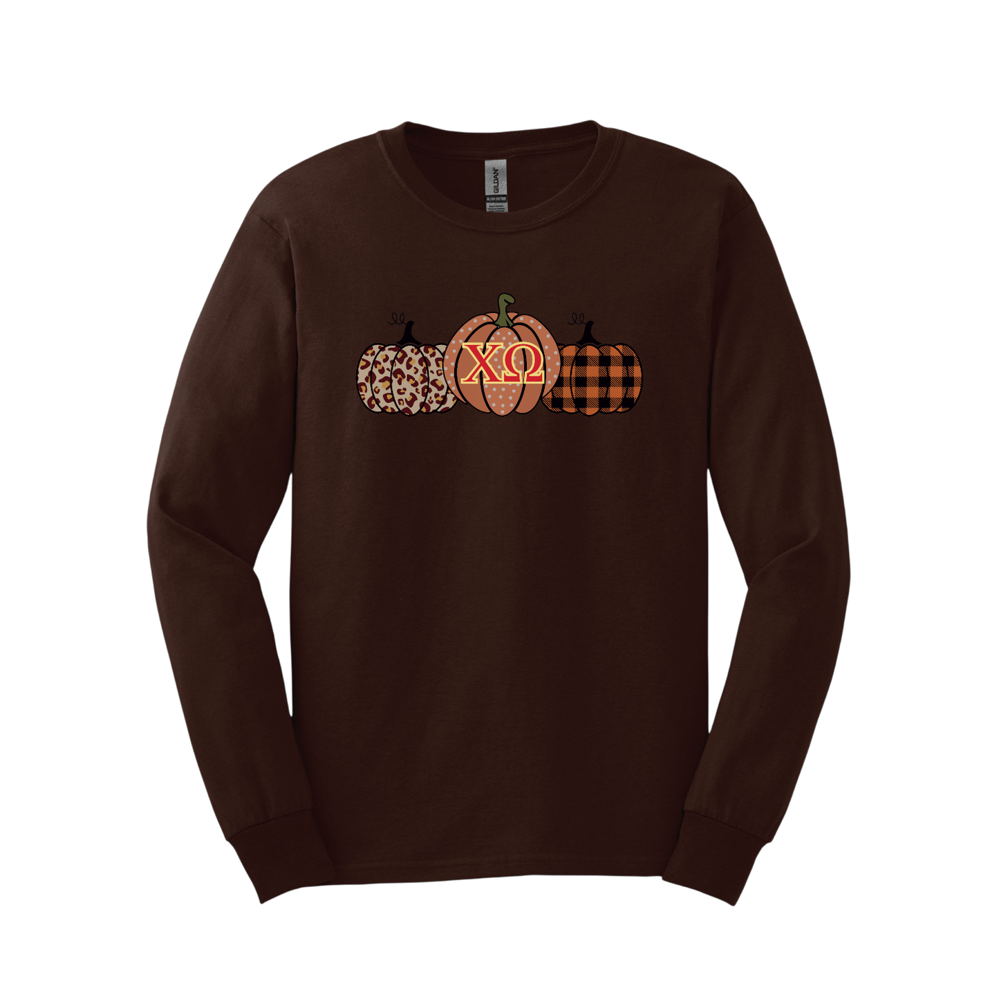 Chi Omega, Pumpkin and Greek Letters - Sorority