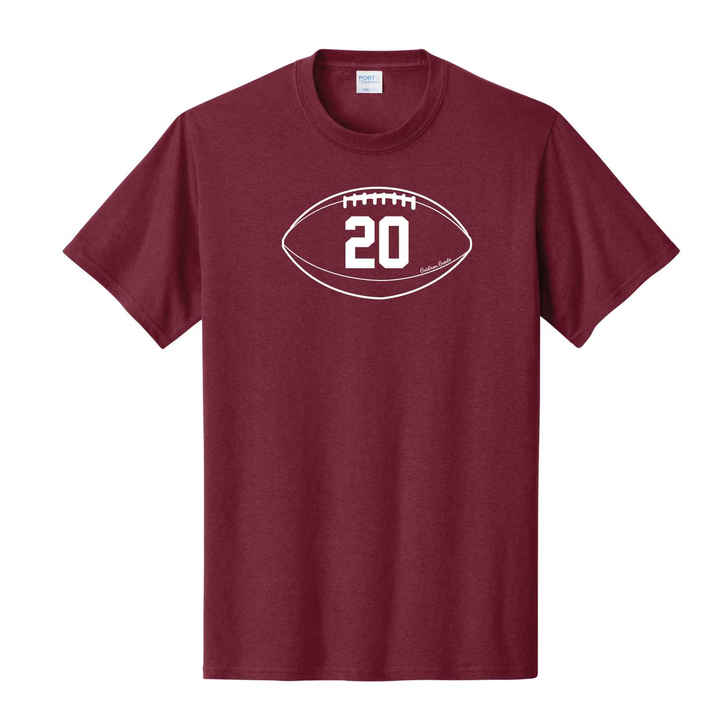 Gridiron Greats T-Shirt, White Print - TFC