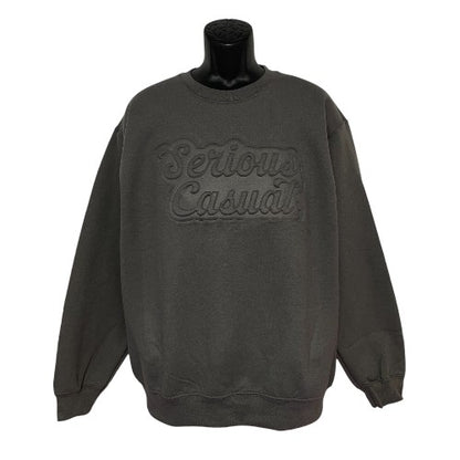 Embossed Script Crewneck - Serious Casual
