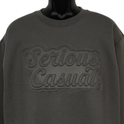 Embossed Script Crewneck - Serious Casual