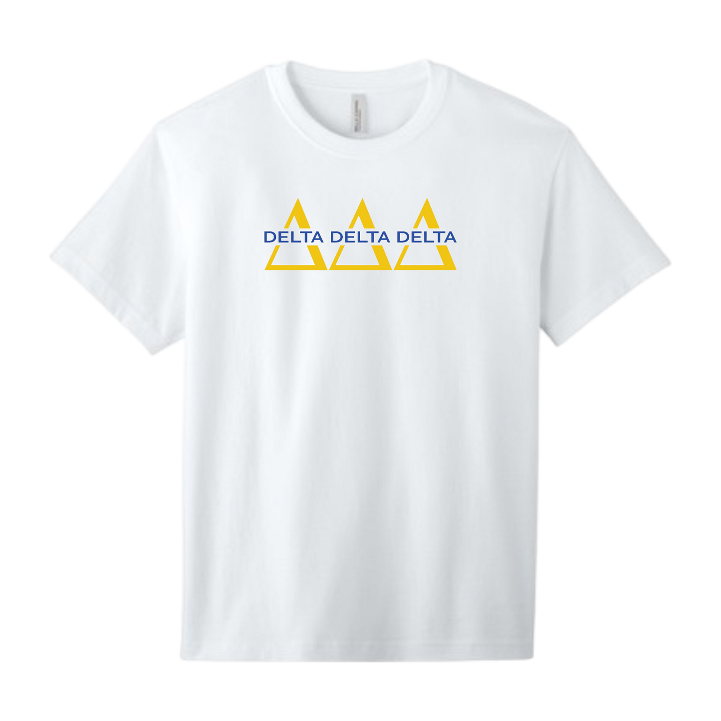 Delta Delta Delta, Split Greek Letters Tee - Sorority