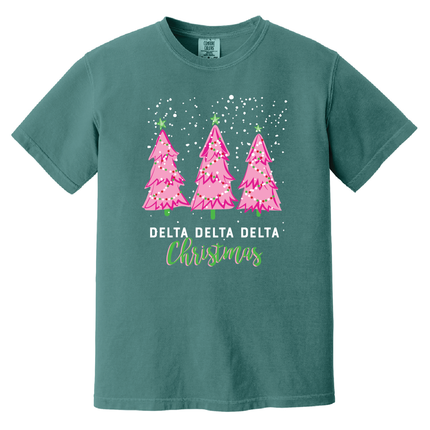 Christmas Tree Short Sleeve Tee, Comfort Colors