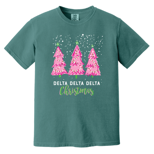 Christmas Tree Short Sleeve Tee, Comfort Colors