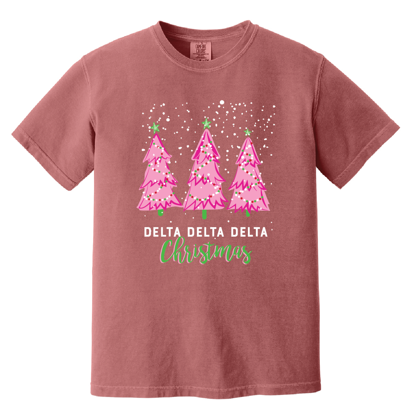 Christmas Tree Short Sleeve Tee, Comfort Colors