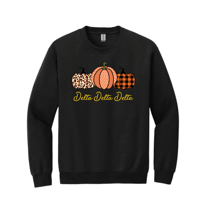 Delta Delta Delta, Pumpkin and Full Name - Sorority