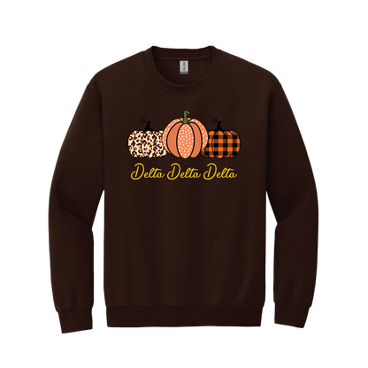 Delta Delta Delta, Pumpkin and Full Name - Sorority