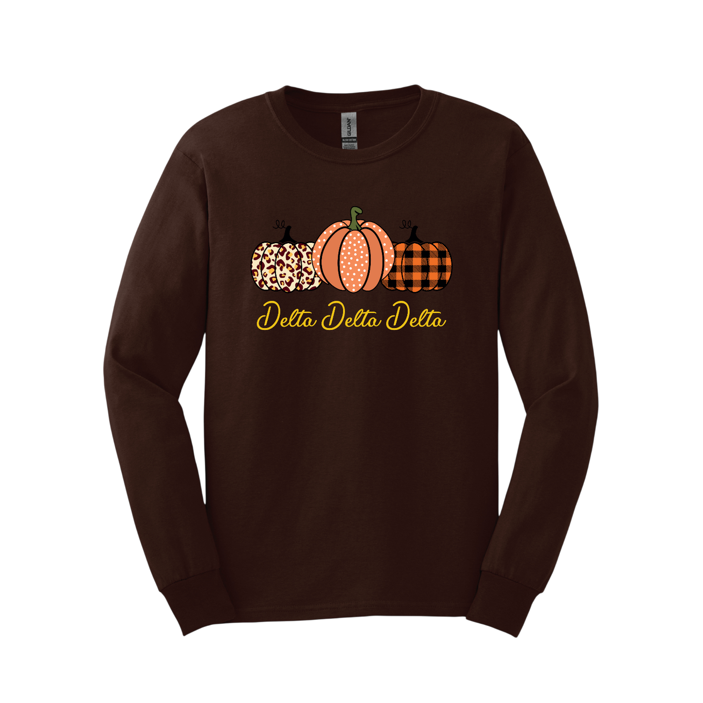 Delta Delta Delta, Pumpkin and Full Name - Sorority