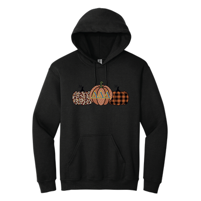 Delta Delta Delta, Pumpkin and Greek Letters - Sorority