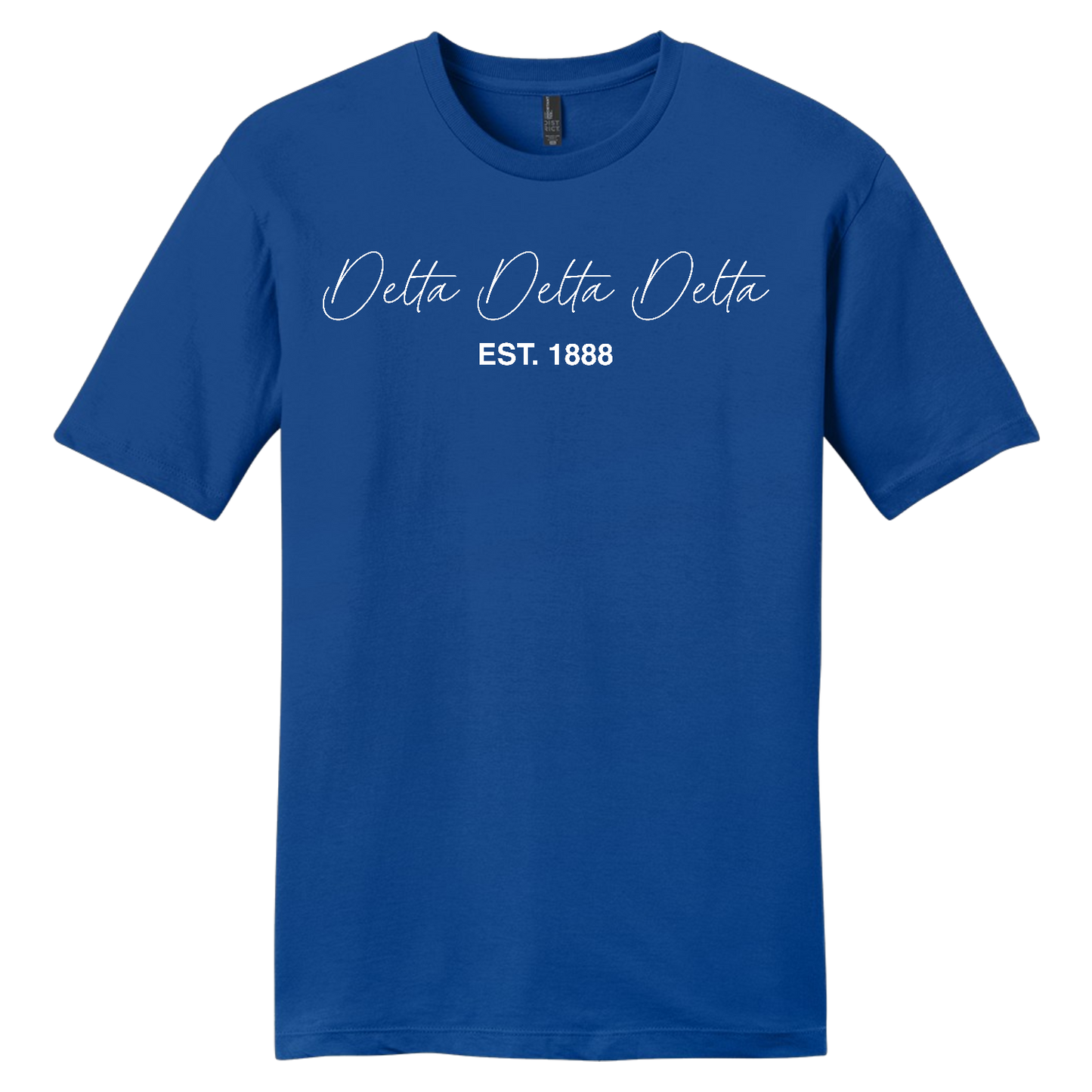 Delta Delta Delta, Script Est. Tee - Sorority
