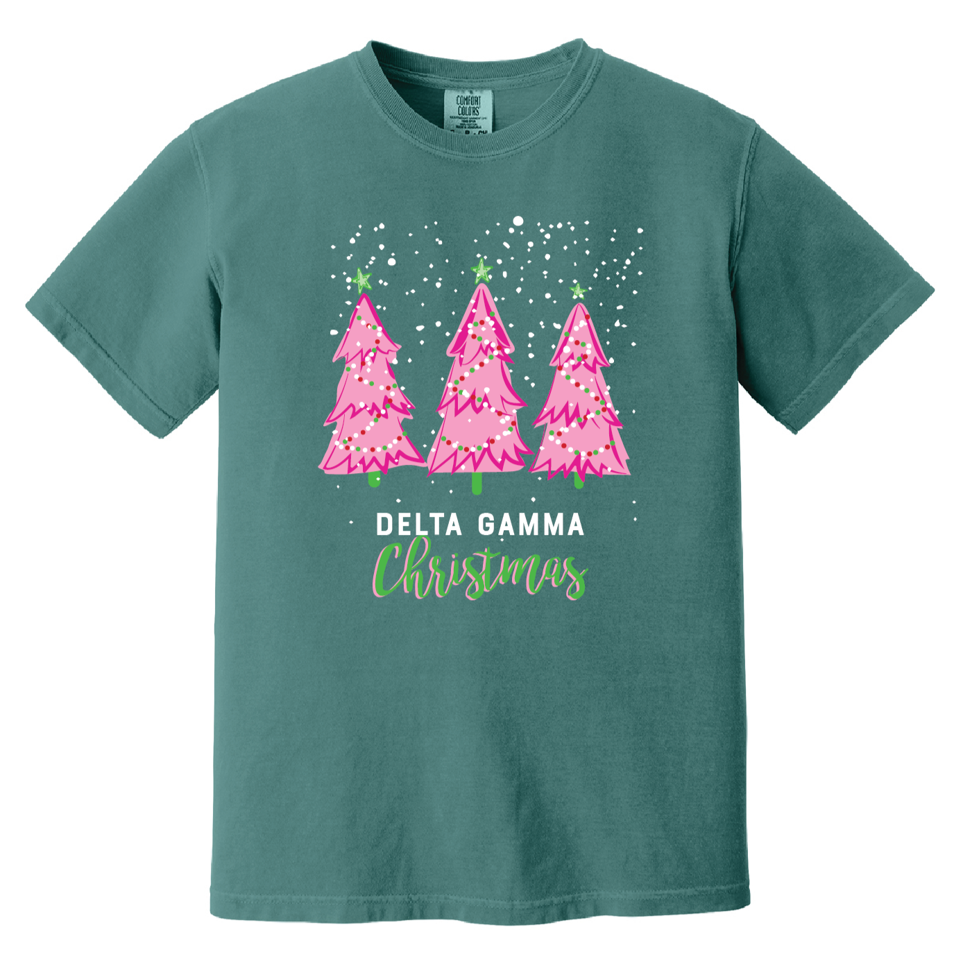 Christmas Tree Short Sleeve Tee, Comfort Colors