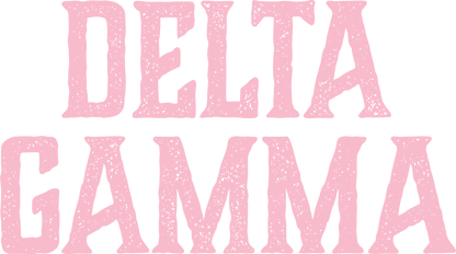 Delta Gamma, Full Name with Texture - Sorority