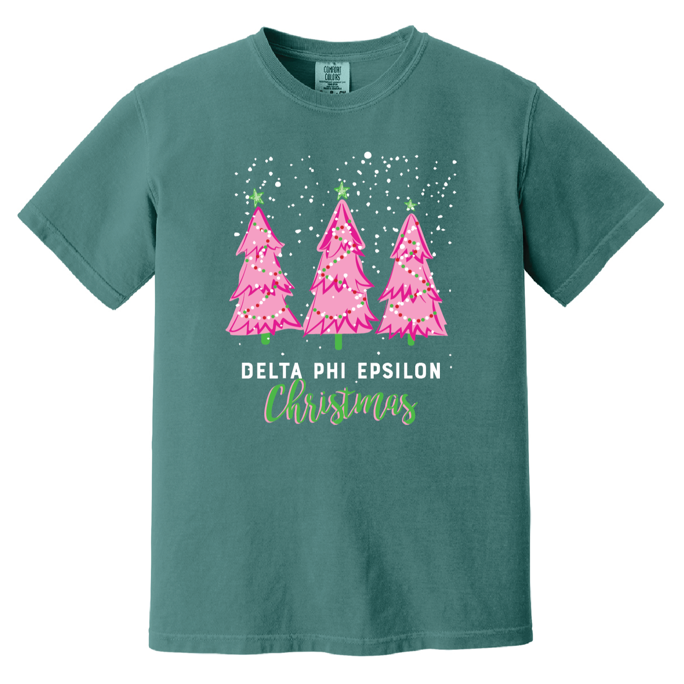 Christmas Tree Short Sleeve Tee, Comfort Colors