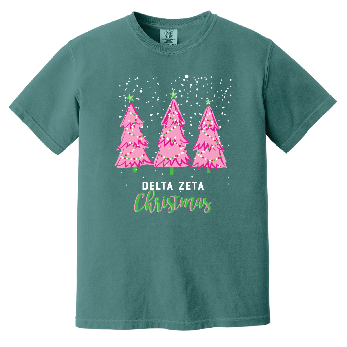 Christmas Tree Short Sleeve Tee, Comfort Colors