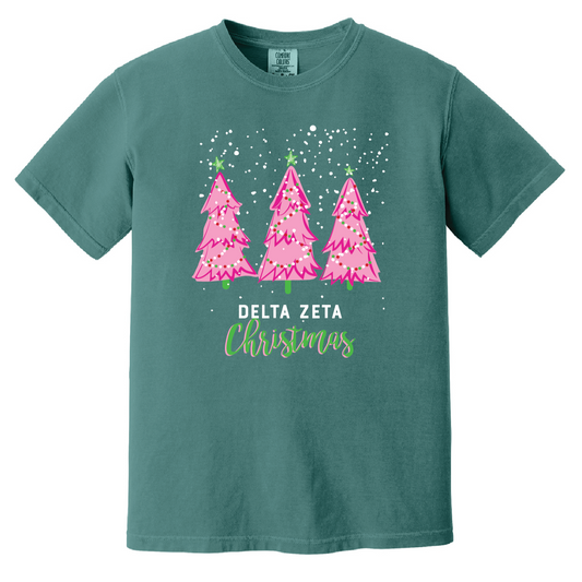 Christmas Tree Short Sleeve Tee, Comfort Colors