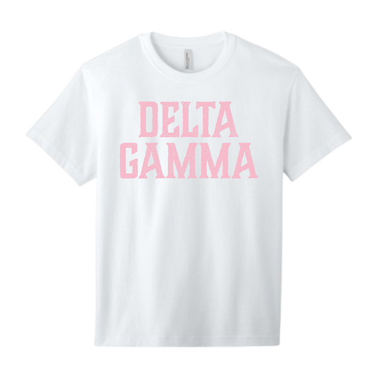 Delta Gamma, Full Name with Texture - Sorority