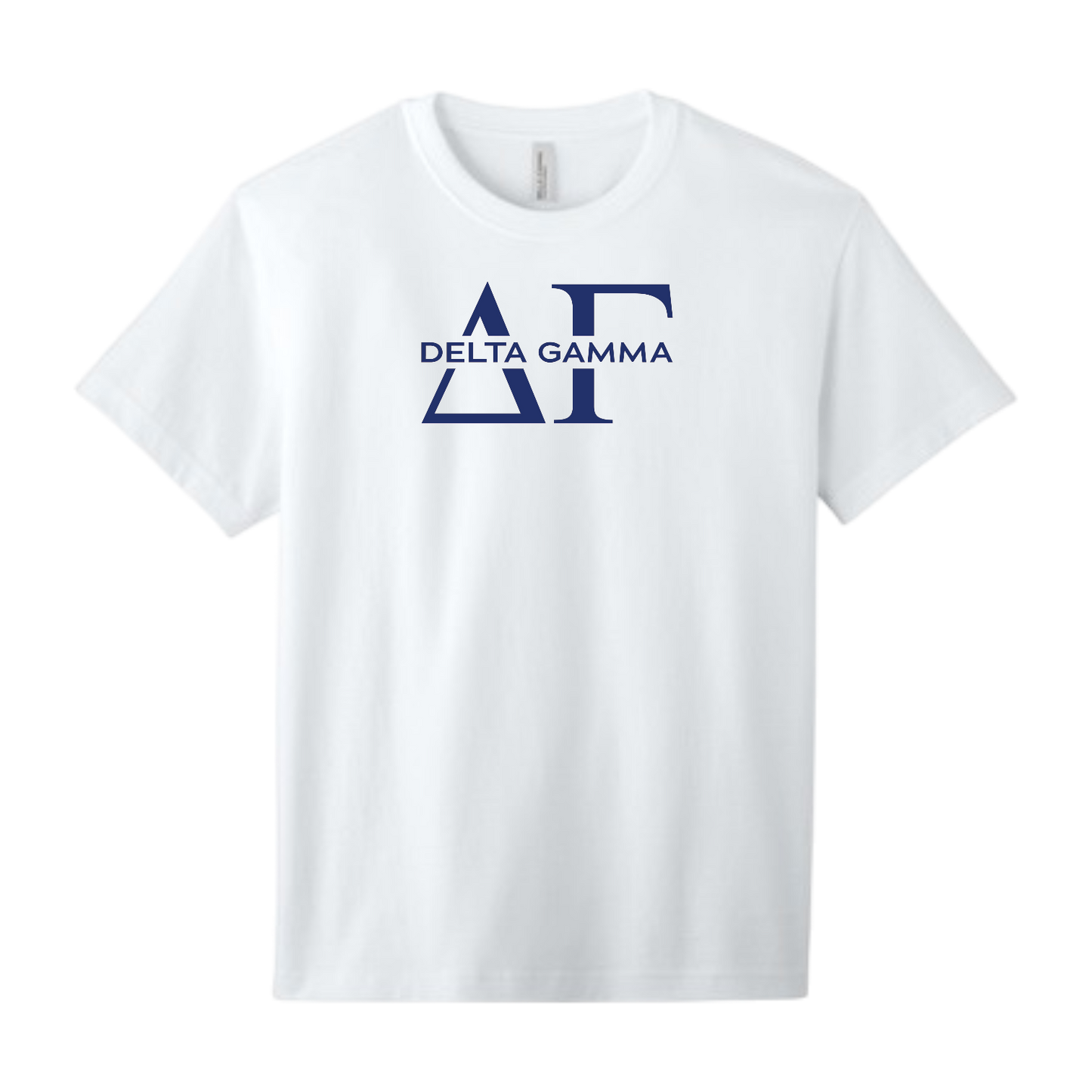 Delta Gamma, Split Greek Letters Tee - Sorority