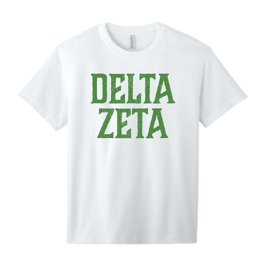 Delta Zeta, Full Name with Texture - Sorority
