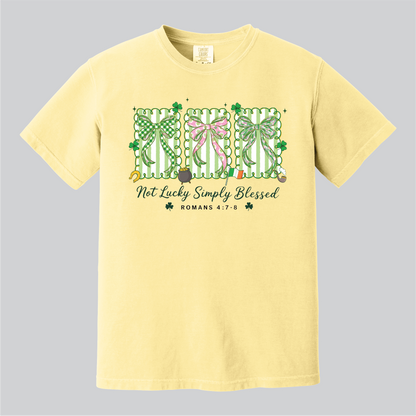 Not Lucky Simply Blessed, Comfort Colors