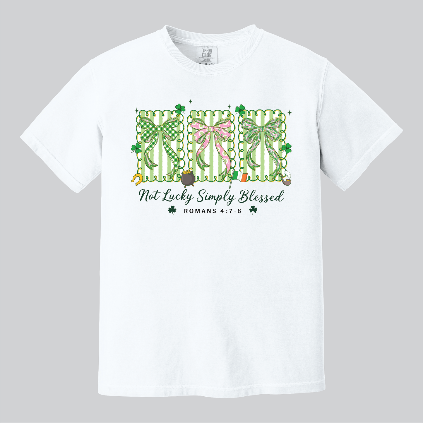 Not Lucky Simply Blessed, Comfort Colors