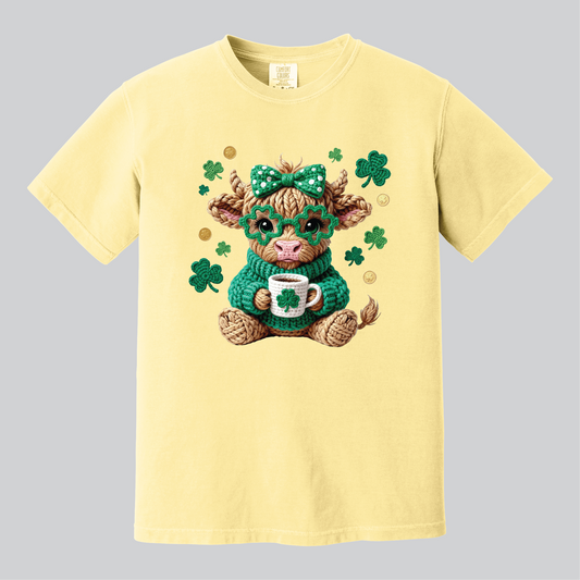 Crocheted Highland Cow, Comfort Colors