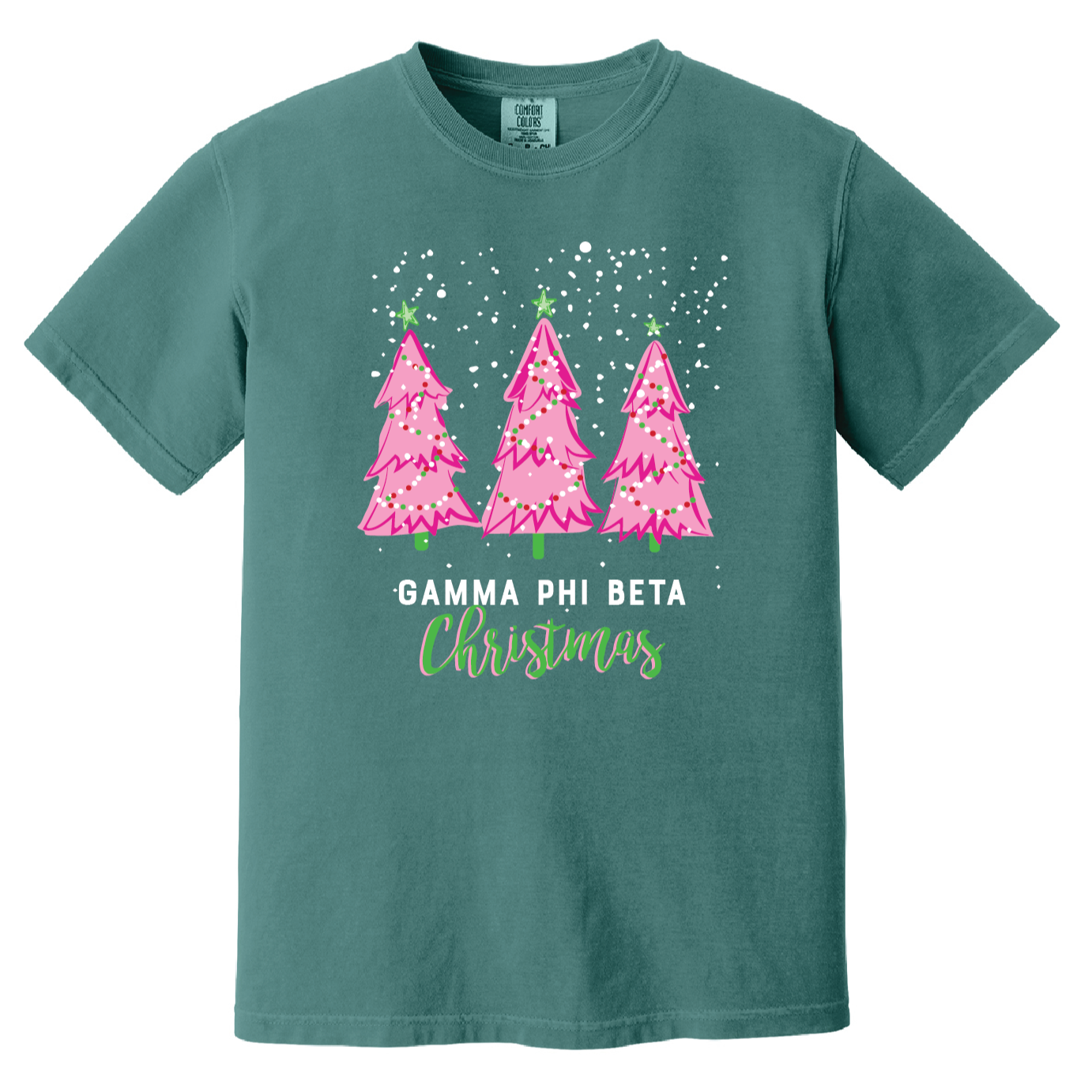 Christmas Tree Short Sleeve Tee, Comfort Colors
