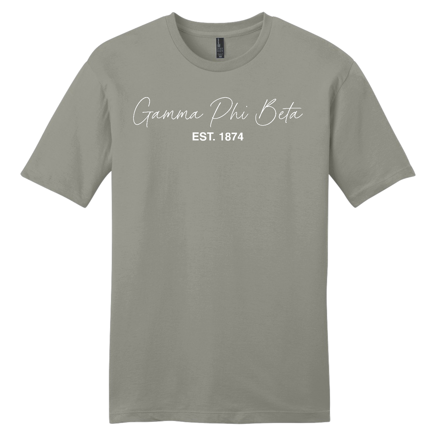 Gamma Phi Beta, Script Est. Tee - Sorority