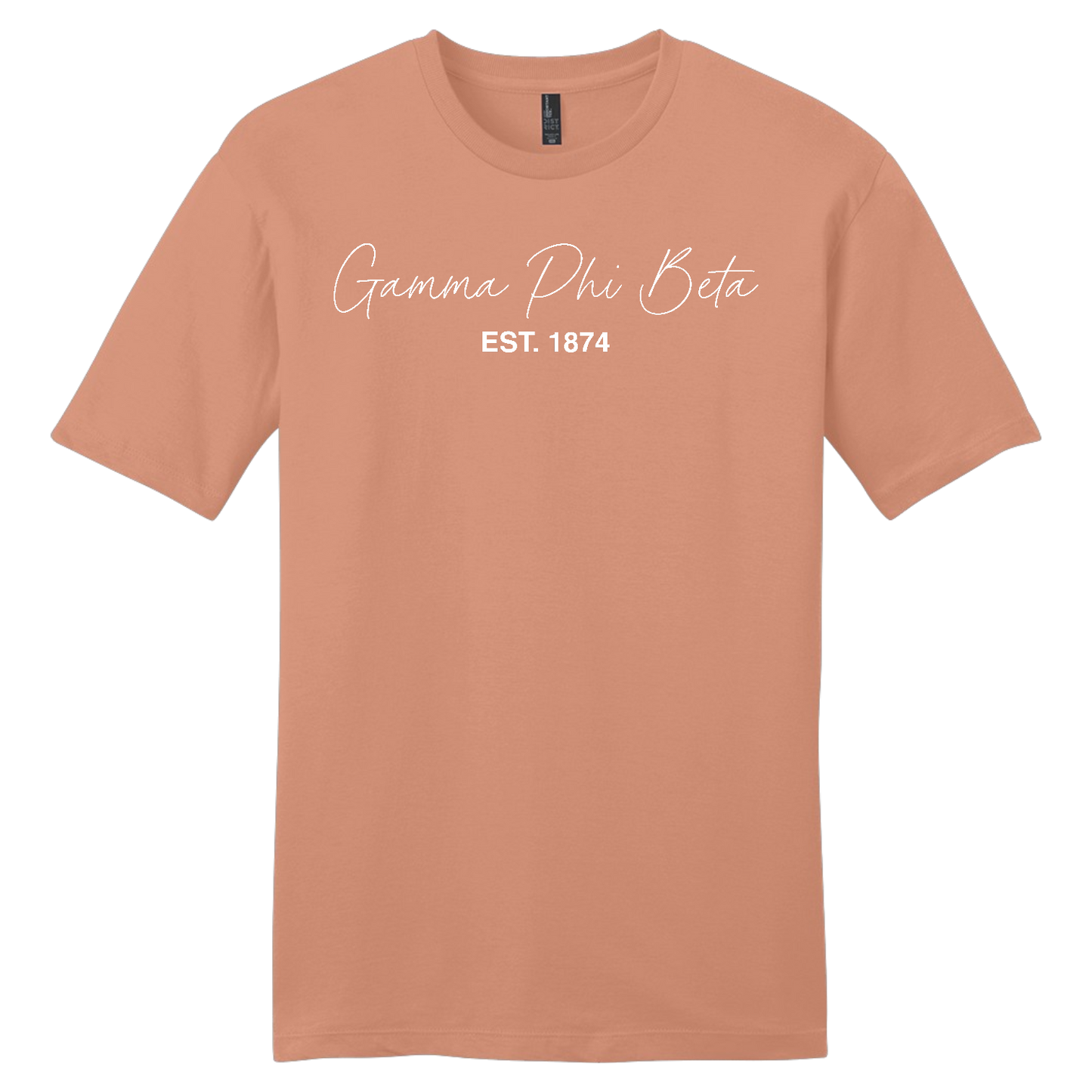 Gamma Phi Beta, Script Est. Tee - Sorority