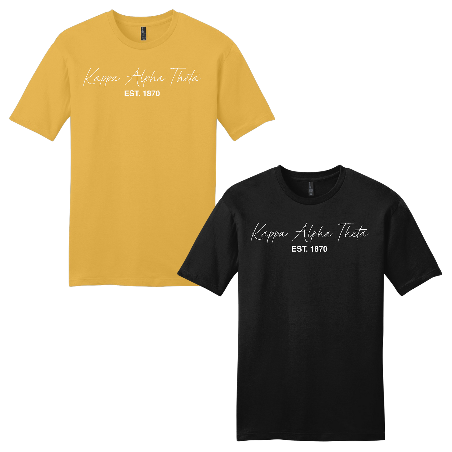 Kappa Alpha Theta, Script Est. Tee - Sorority