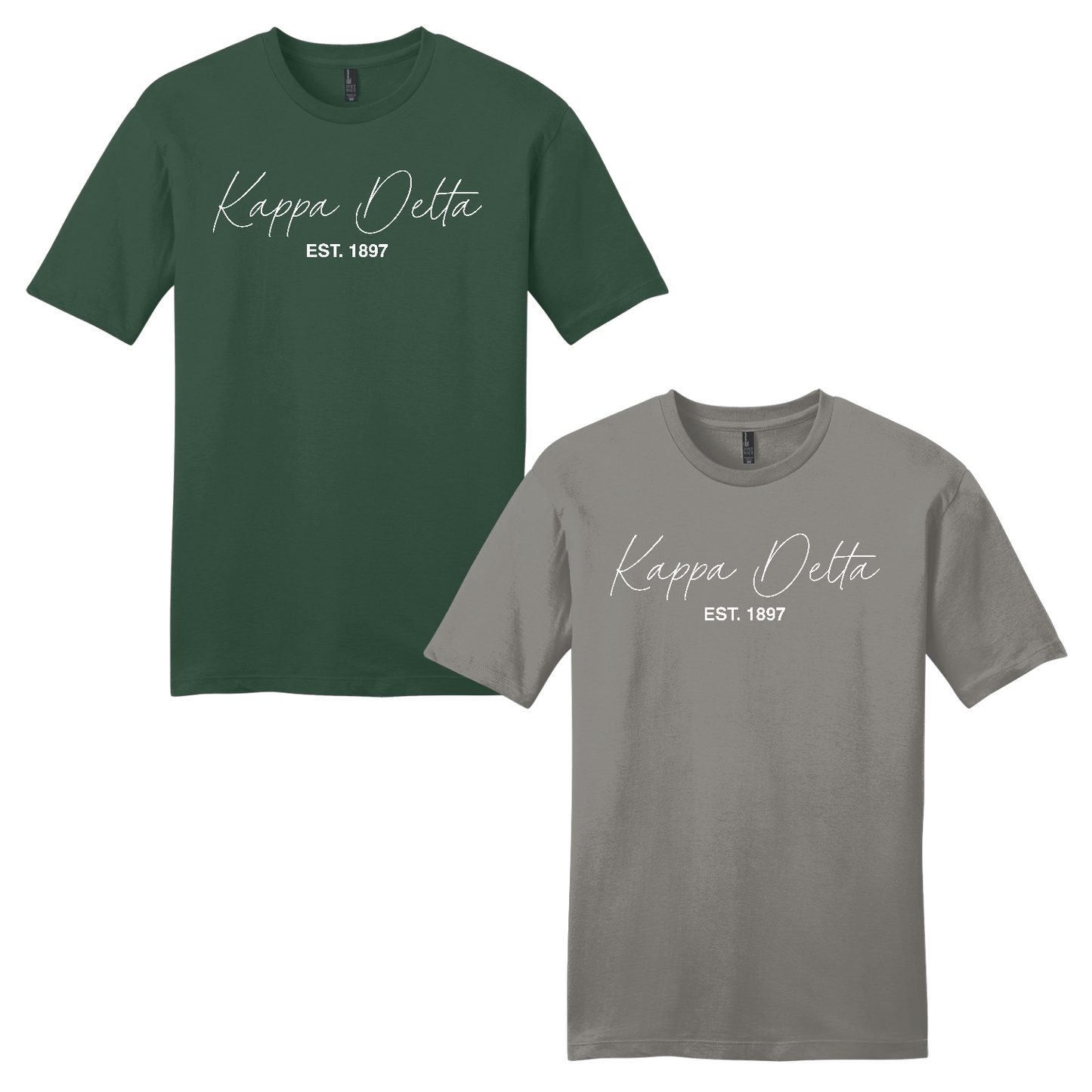 Kappa Delta, Script Est. Tee - Sorority