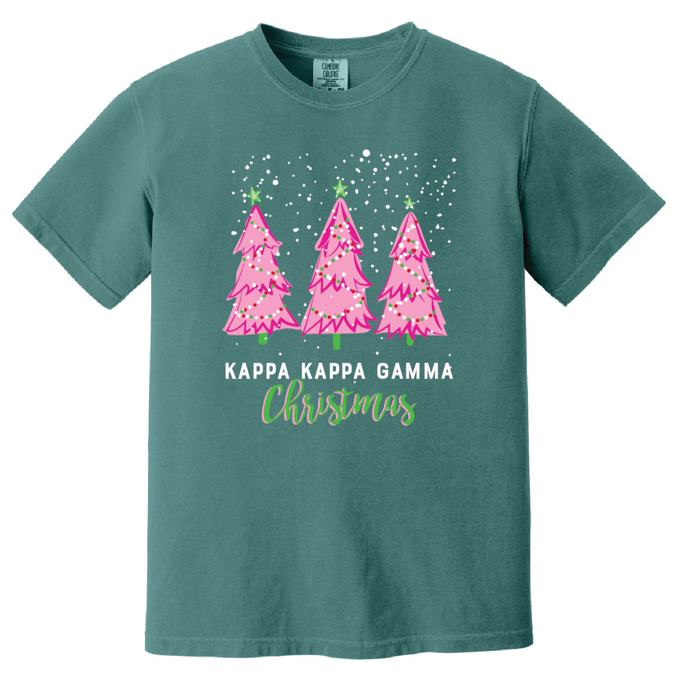 Christmas Tree Short Sleeve Tee, Comfort Colors