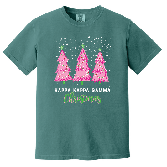 Christmas Tree Short Sleeve Tee, Comfort Colors