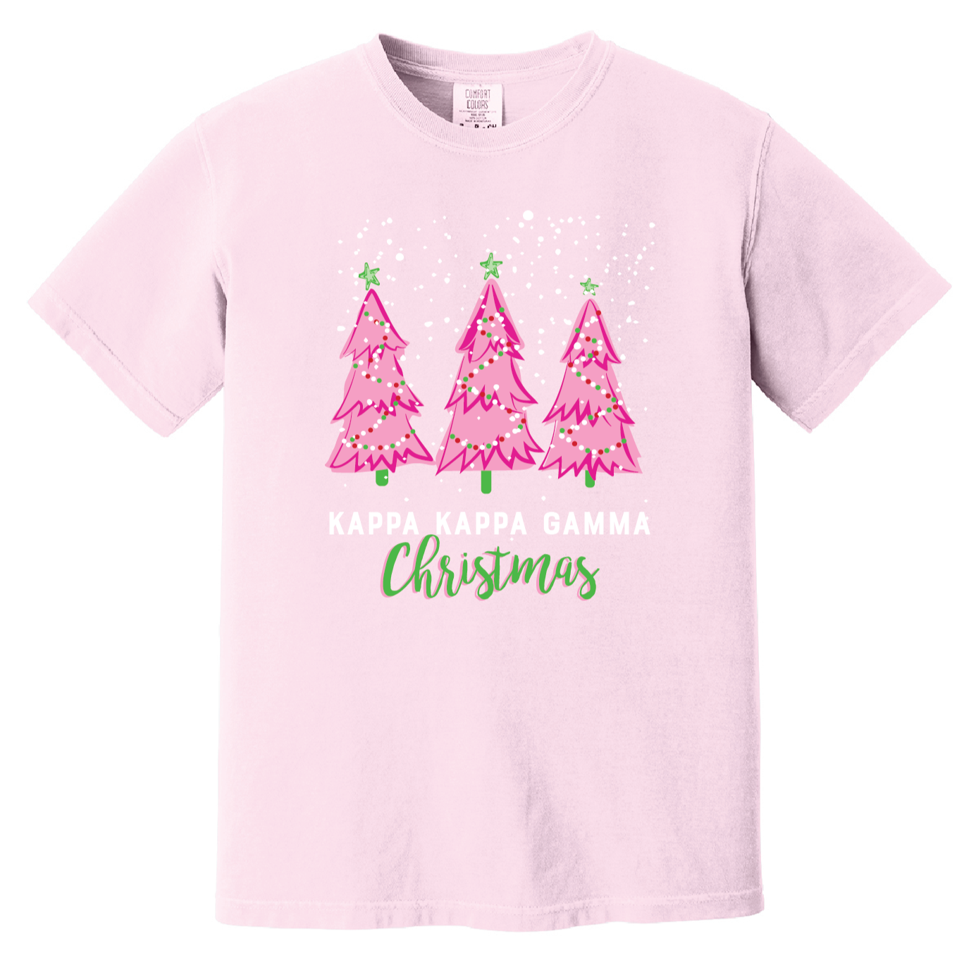Christmas Tree Short Sleeve Tee, Comfort Colors