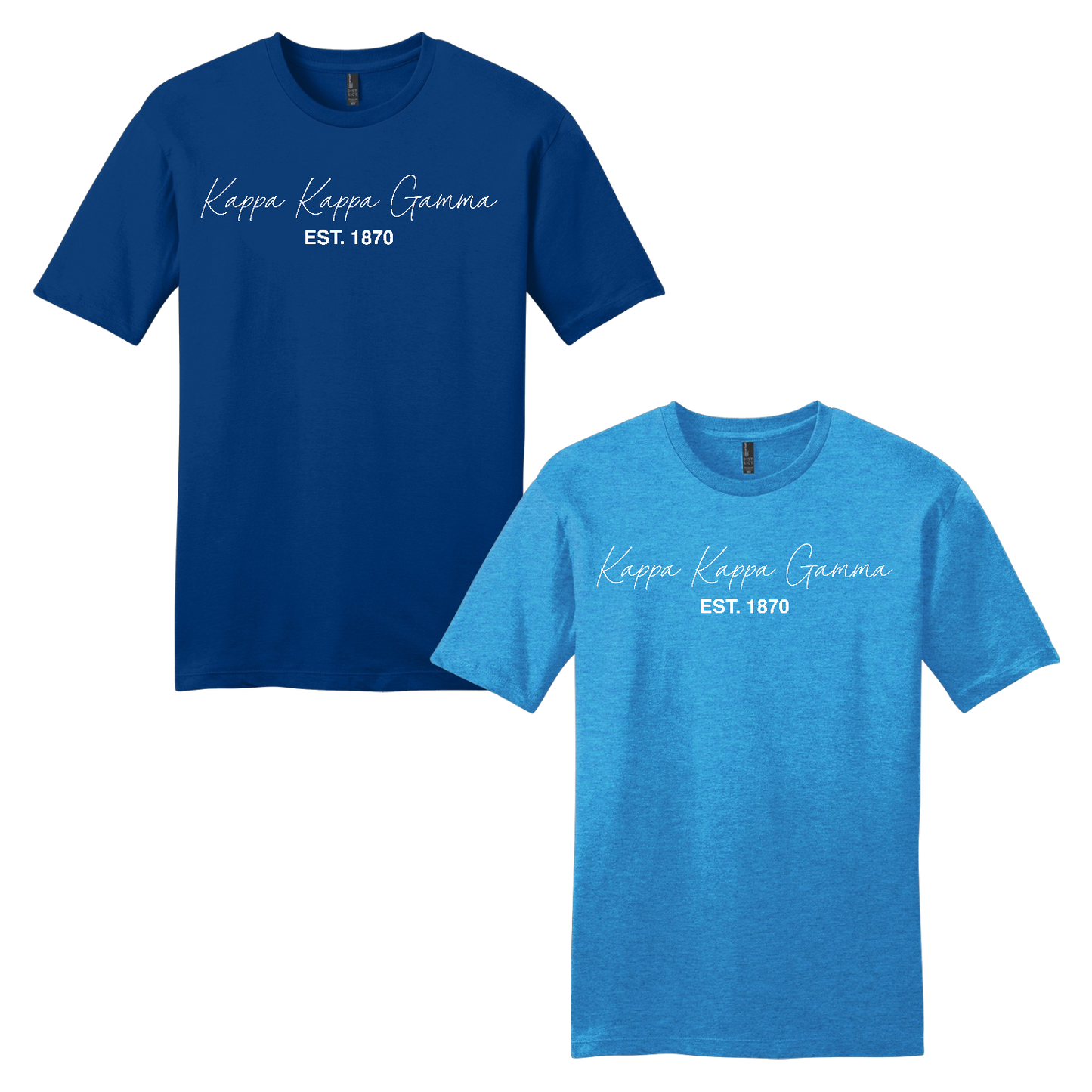 Kappa Kappa Gamma, Script Est. Tee - Sorority