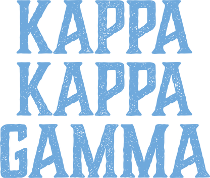 Kappa Kappa Gamma, Full Name with Texture - Sorority