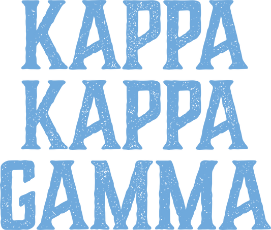 Kappa Kappa Gamma, Full Name with Texture - Sorority