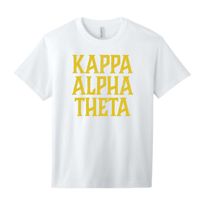 Kappa Alpha Theta, Full Name with Texture - Sorority